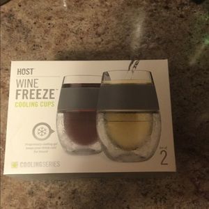 host wine freeze cooling cups (set of 2)